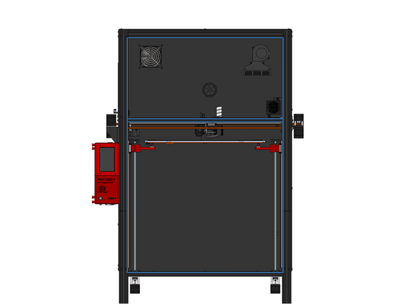 Stick to the edges of the front of the extrusion as shown the 5mm wide foam tape.