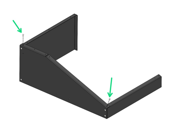 Fasten on two more M5 x 10mm Bolts and M5 Nyloc Nuts.