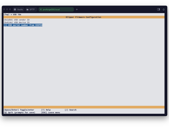 When done, press Q and then Y to save.