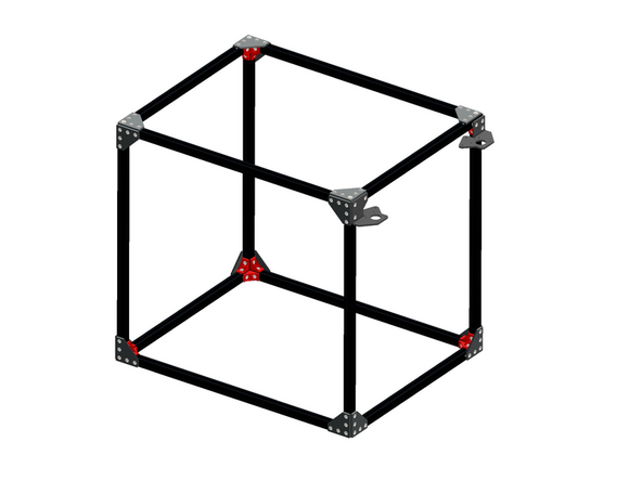 Prepare the Front Motor Bracket with M5x8mm Button bolts and T-nuts