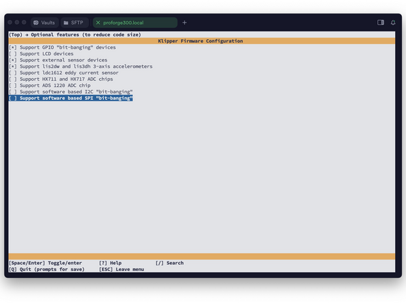 Before exiting, thoroughly double check that the settings match as shown here, incorrect settings will cause errors.