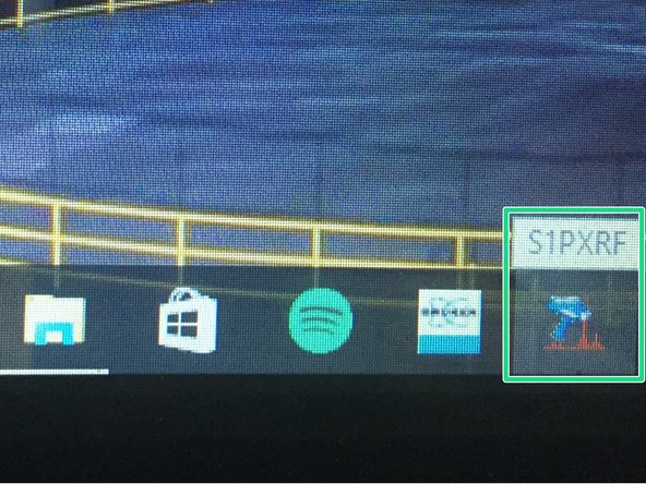 Should the S1PXRF software match your need, go to the S1PXRF folder under the ProgramData folder and double click the S1PXRF program or click the S1PXRF icon in the taskbar.
