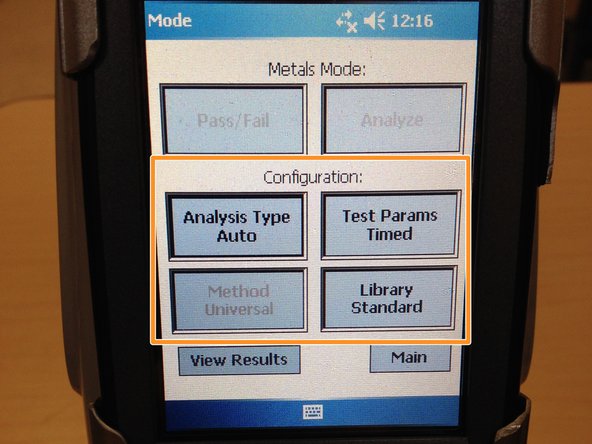 Check the Default Configuration step from Theory/Interpretation to ensure that the XRF settings are correct before proceeding to analysis.