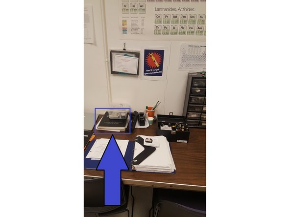 Fill out an entry in the XRD Log Book.