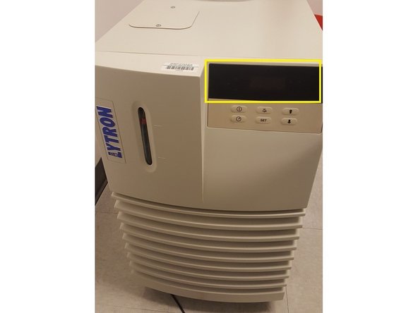 Check water coolant liquid levels are adequate and flow rate is over 4. by holding down Mode and using up/down arrows