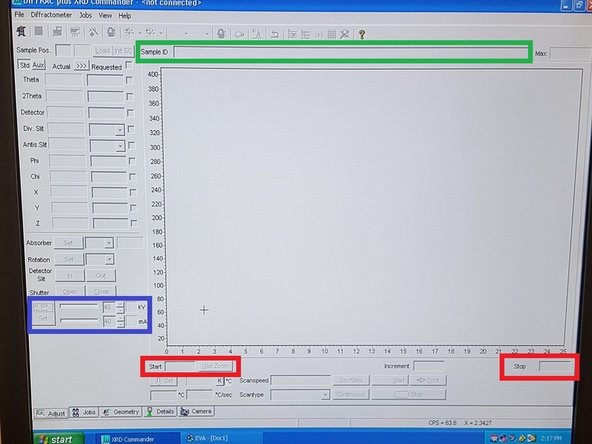Fill in name with a unique Sample ID