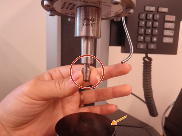 If using the ball indenter, see the next step to prepare the indenter.