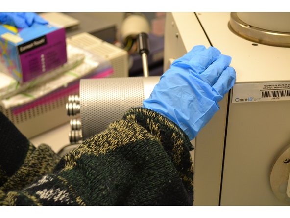 Warning: Do not close the door if the stage is tilted or if your sample will run into the SEM gun. Contact a MATE faculty member to help solve this problem.