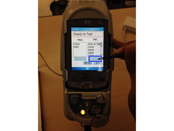 Select that material(s) by highlighting it with the stylus.