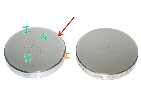 Choosing a Rockwell scale is based on four factors: material, test location, specimen or hardened layer thickness and scale limitations.