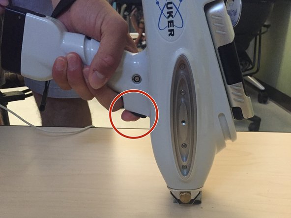 X-rays are only generated when the trigger is pulled.