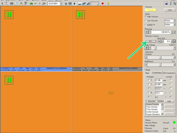 Set the contrast to 0 by turning the contrast knob counterclockwise.
