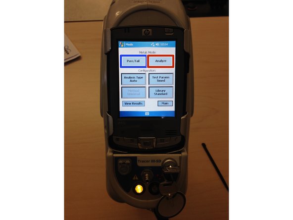 Here two different types of tests can be selected: &quot;Pass/Fail&quot; or &quot;Analyze&quot;