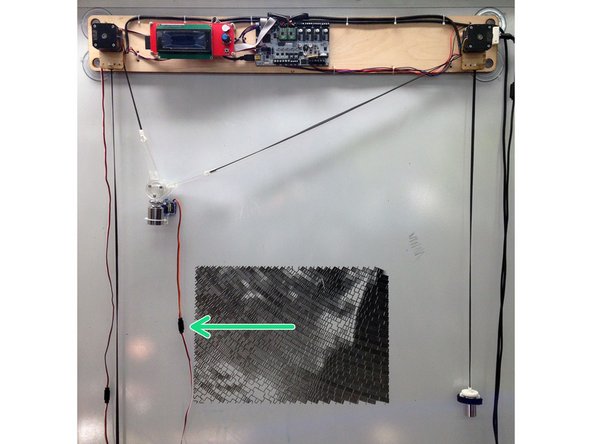 Connect servo cable.