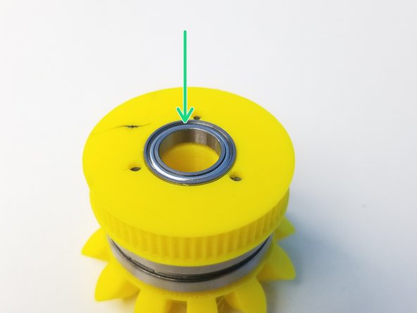 Insert the 6701 Bearing in the Pulley Gear