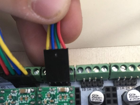 Make sure that the yellow wires on both are towards the center