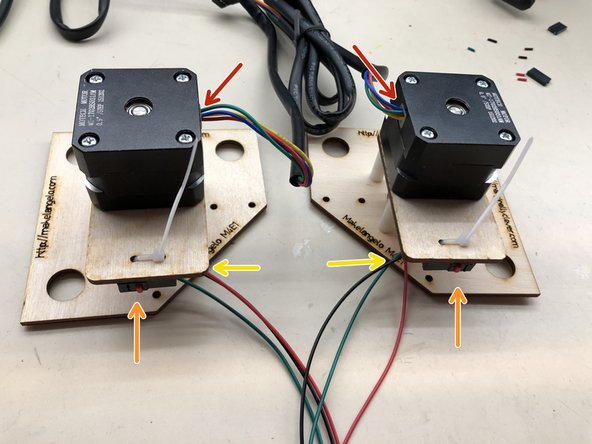 Confirm motor wires are mirroring each other.