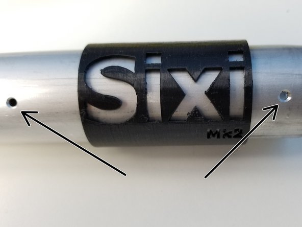 Notice that looking at it from the side, one end of the Machined Aluminum Pipe has 2 holes and the other end has 1 holes, the end with the 2 holes is the Elbow Tail End