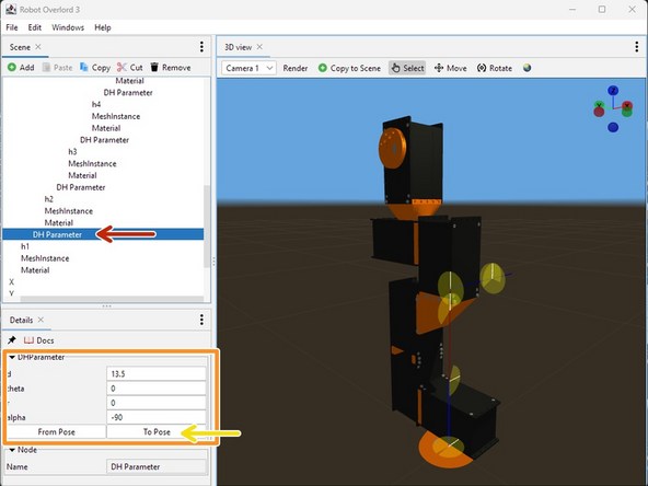 The DH parameters will be wildly different from your new model.
