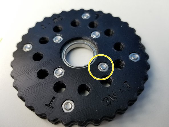 Place the other half and clamp the Bearing together