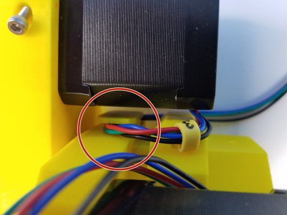 On the Motor Mount Parts, there's an extruded parts that's designed to help organize the Motor Cables