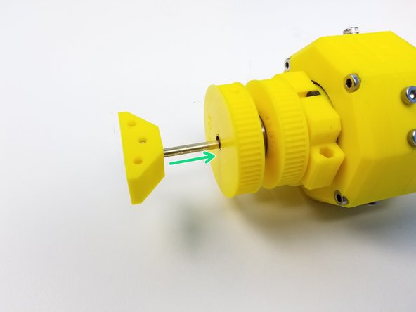 Connect the 1/8' Brass Tube to Ulna Rod Holder {5Ab} and tighten M3 Set Screw