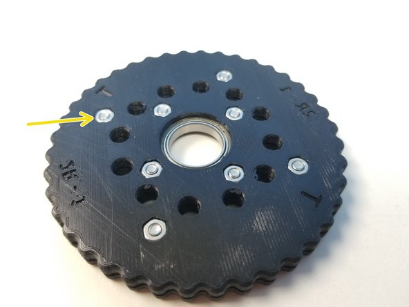 Place the other half and clamp the Bearing together