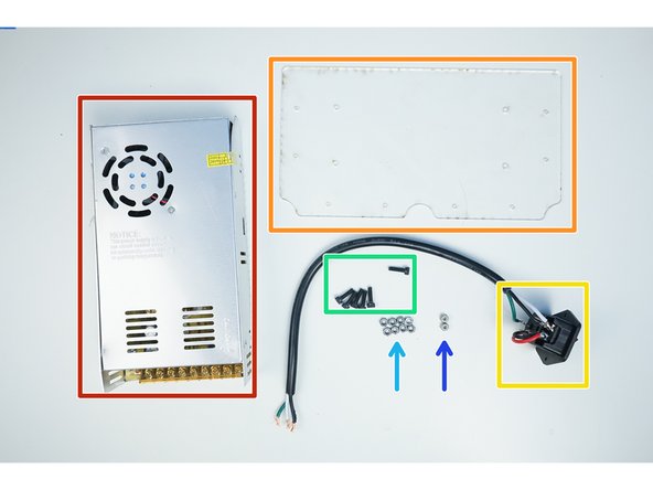 Prepare the following components: