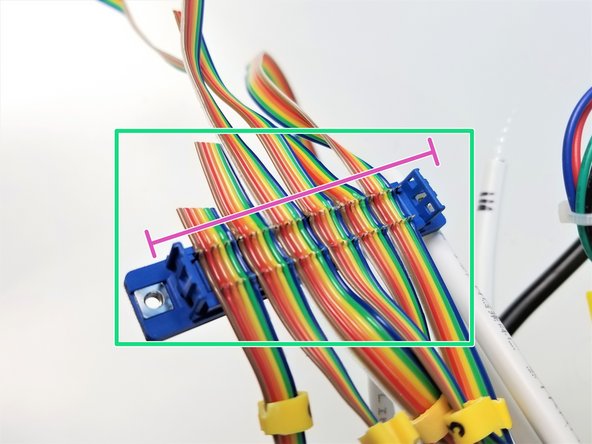 Using the Plier, push the wires into each IDC pins
