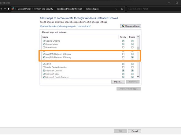 Type control  and press OK to open Control Panel.