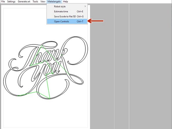 Plug a USB cable from the robot into your PC running Makelangelo Software.