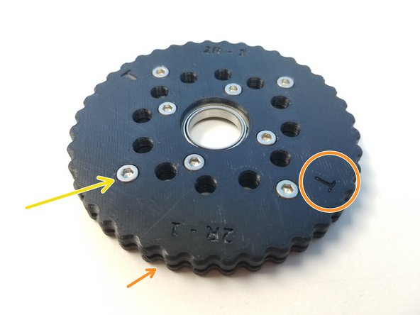 Insert 6702 Bearing on one half of the T Rotor