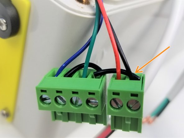 Starting with M0 Cables that's already attached to Arduino Mega Shield, secure the wire as shown in the second picture.