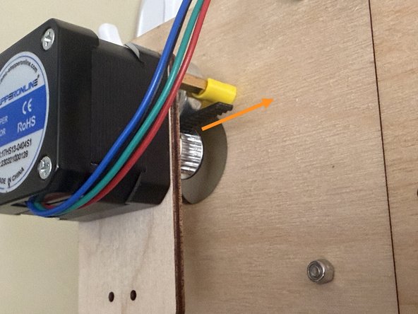 between the pulley and the bearing,