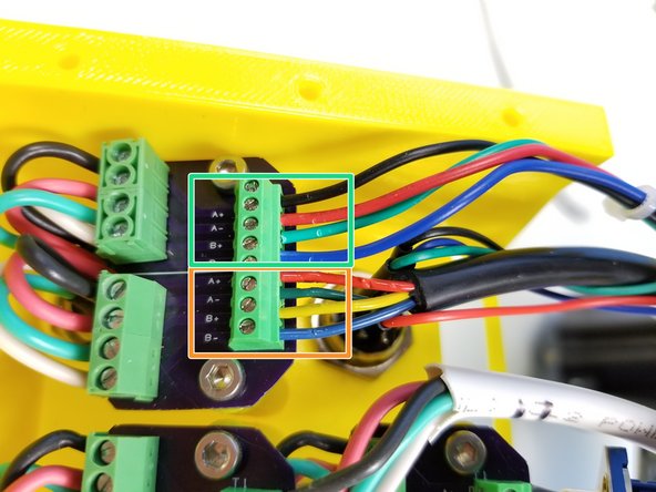 Black to Black -&gt; Red to Red -&gt; Blue to White