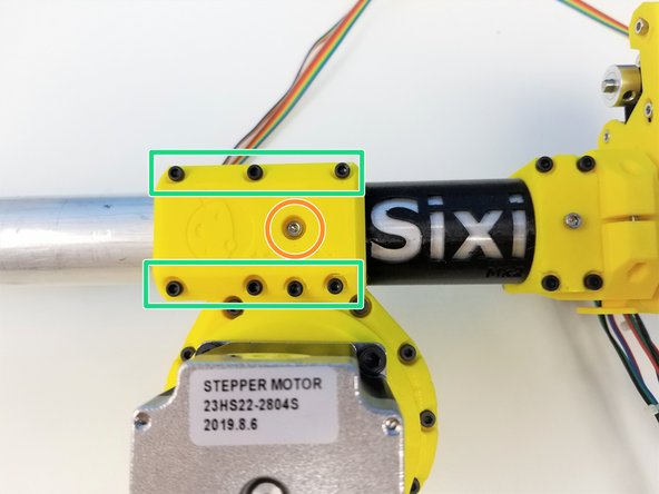 Repeat the same for the Elbow Gearbox Clamp on the other side using M3x8mm Screw