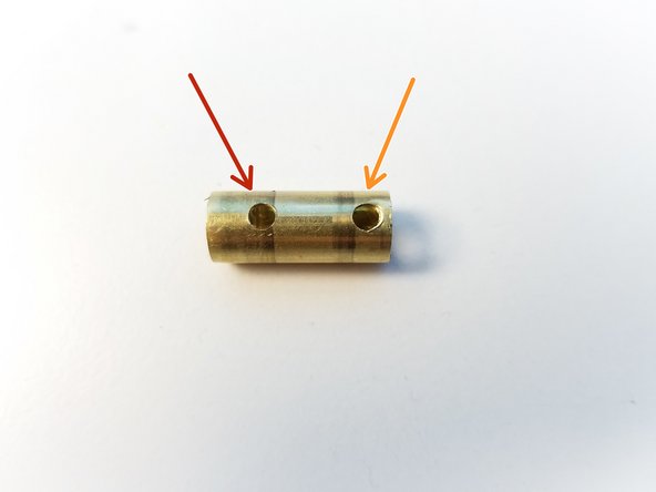 Brass Tube has one side that has 2 holes