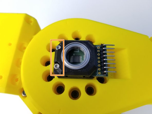 Secure the Sensor Bearing Holder part using M2x10mm screws