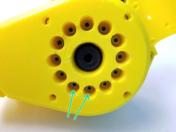 Insert the other Half of the Elbow Gearbox Bottom and secure it with M3 Nylock Nuts using the Alan Key and Socket Driver