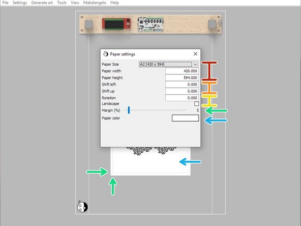 Paper size will automatically change the width and height based on pre set values.