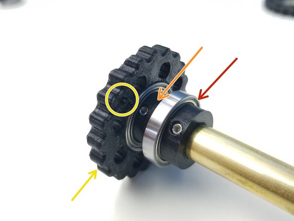 Do NOT screw further than you have to. You want to make sure the screw has bit into the Brass Tube Hole but no deeper than that.