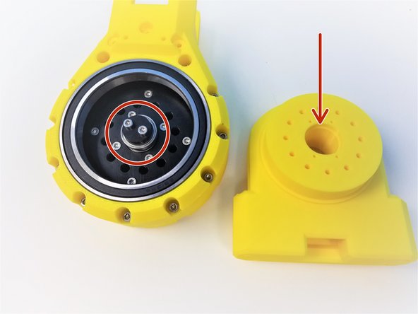 Align the Bearing Insert of the Gearbox Bottom Sensor Side Piece to the Shaft Holder Cam Bearing of the Input Shaft