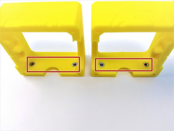 Insert M3 Nuts on both Picasso Box Parts