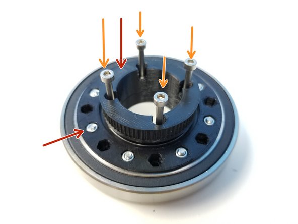 Insert the Input Pulley on the Nut Insert Half side