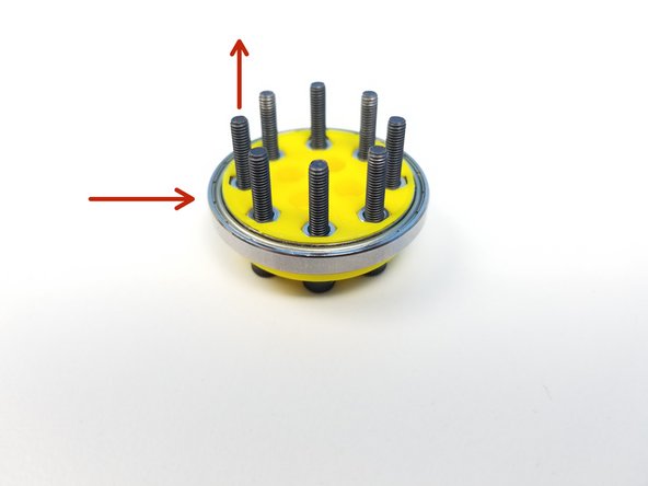 Clamp 6706 Bearings with two Output Disk components using M3x20mm screws and Hex Nuts
