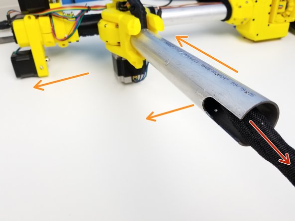 Insert the Cable Sleeve through the Pipe