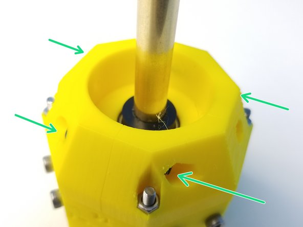 Align the &quot;B&quot; Labels on the rotor to the Rotor Housing and insert it through.