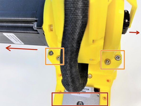 Align the Shoulder Gearbox  to the Shoulder Mount (by label on the Mount)