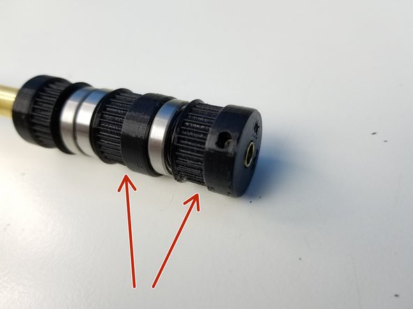 Reminder to put the 6701 Bearings on the Pulleys before inserting the Pulleys to the Tube