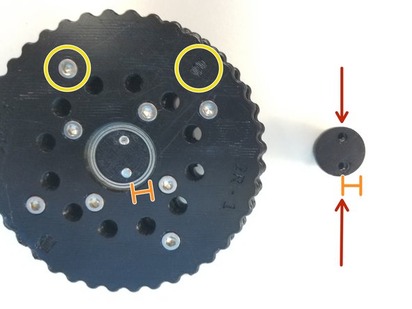 Insert M3 Hex nuts on the side of the Motor Shaft Coupler